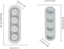 Molde de silicona forma porta vela 4 orificios 25.6*8cm