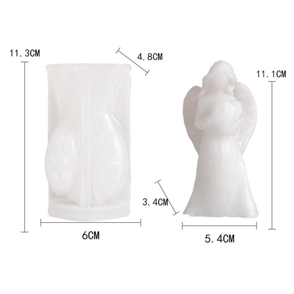 Molde de silicona forma ángel con corazón 11*6.5cm