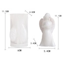 Molde de silicona forma ángel con corazón 11*6.5cm