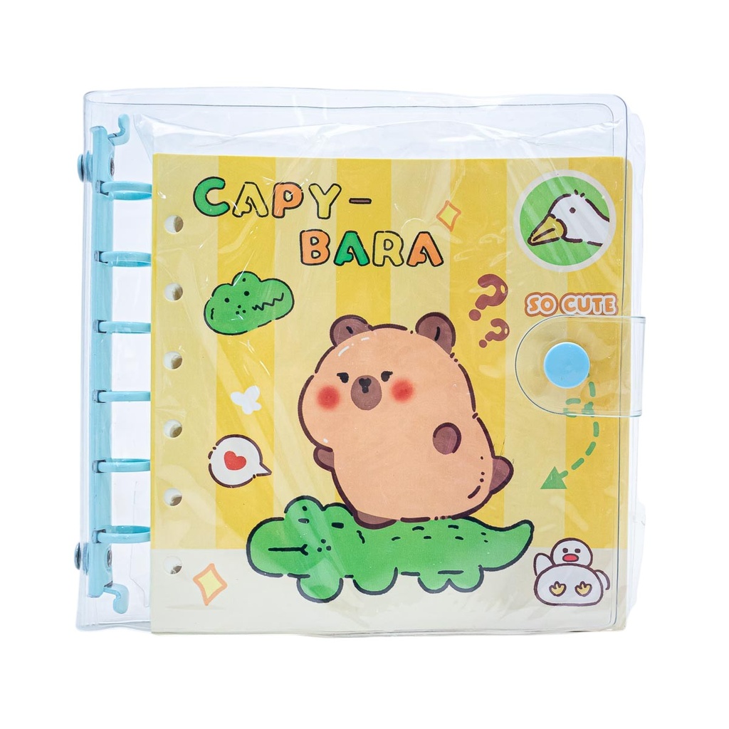 Anotador capibara hoja cuadriculada