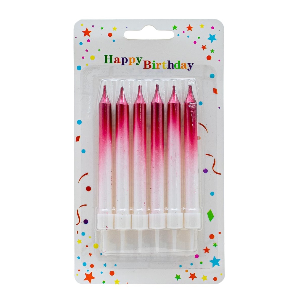 Vela de cumpleaños 6 piezas