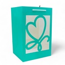 Bolsa para regalo con visor 30*20*16cm
