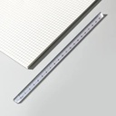 Escala triangular transparente 20cm