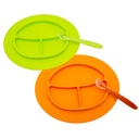 Set de plato y cuchara de silicona