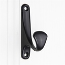 Gancho de aluminio negro para colgar