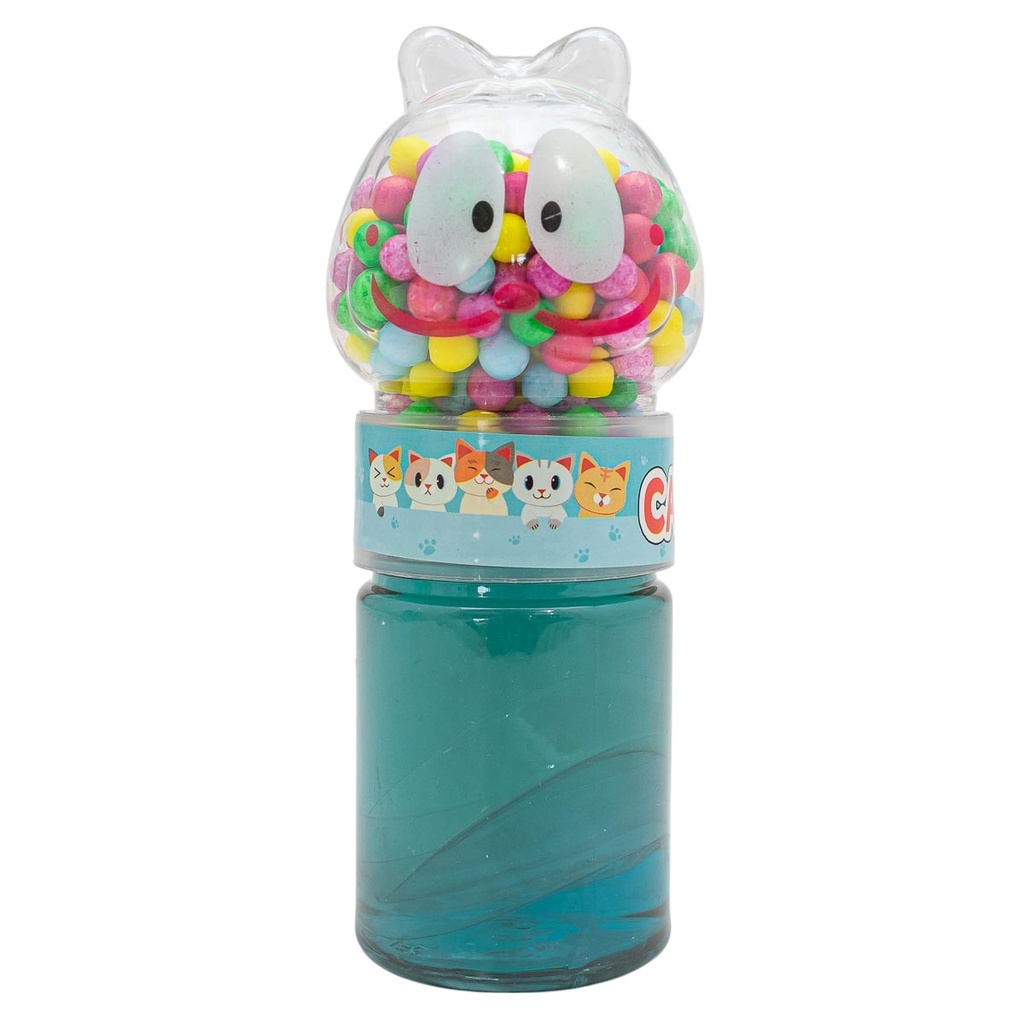Slime con pelotitas forma GARFIELD