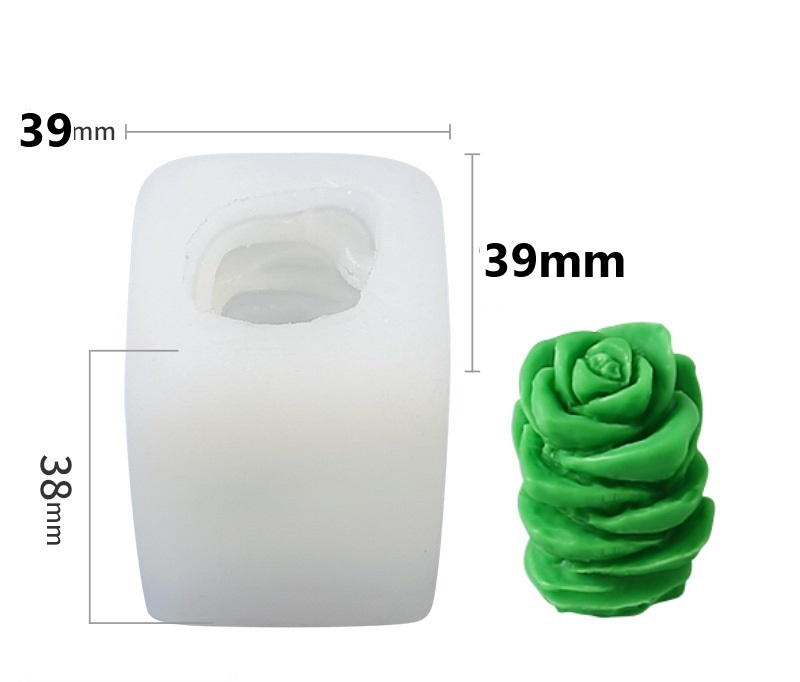 Molde de silicona suculenta 38*29mm