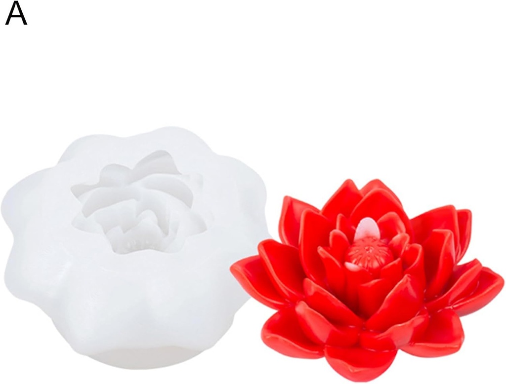 Molde de silicona flor de loto 8*3cm