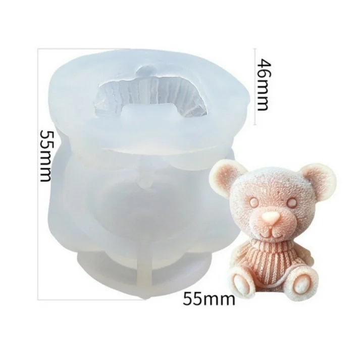 Molde de silicona mini oso 55*55mm