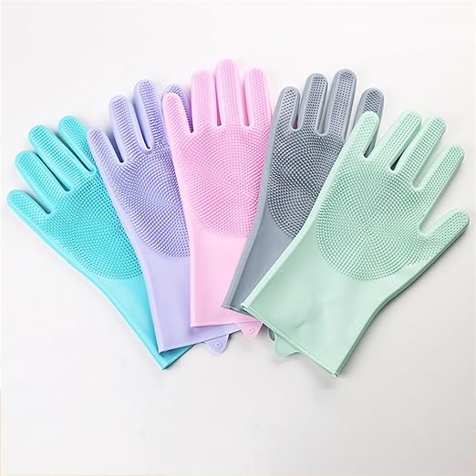 Guante de silicona para lavar