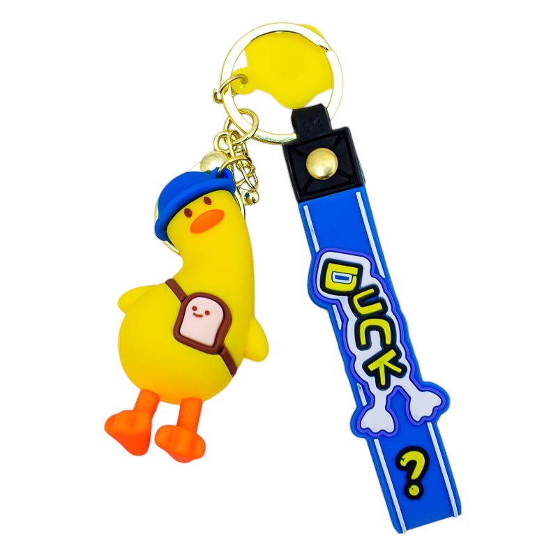 Llavero de goma pato