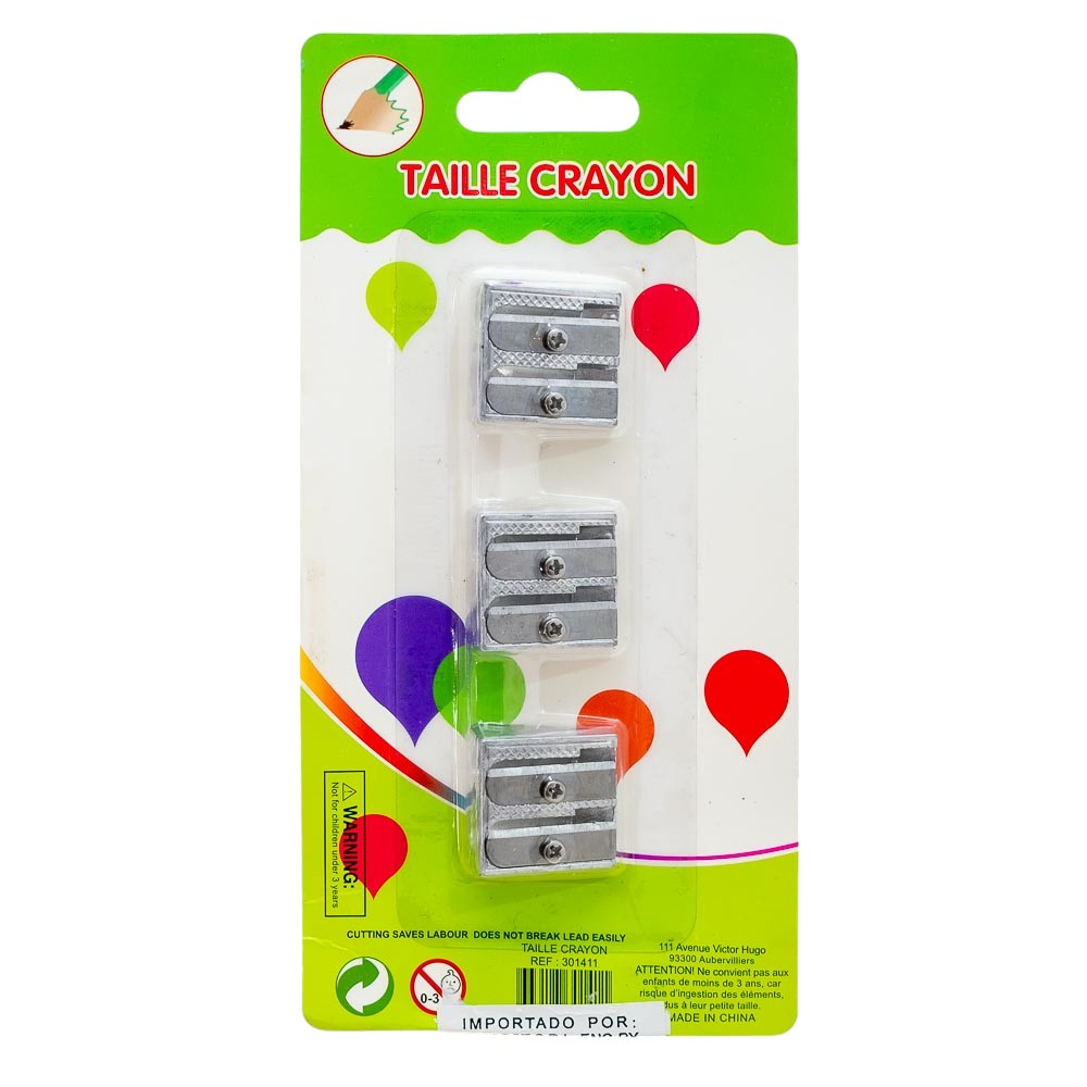Set De sacapuntas 3 pc