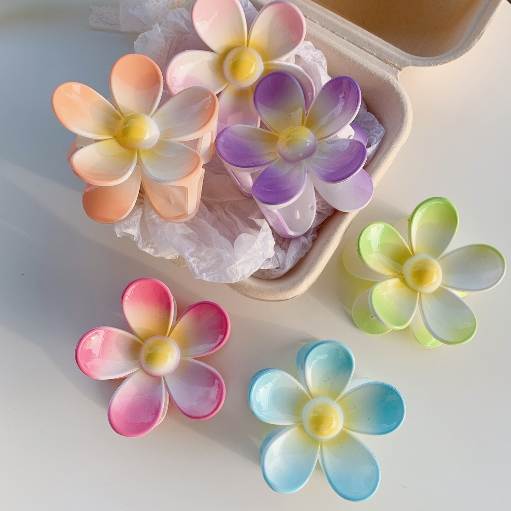 Pinza forma de flor diseño difuminado 7.5cm