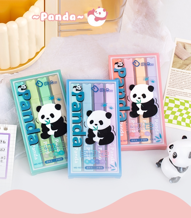 Resaltador diseño panda 4PC