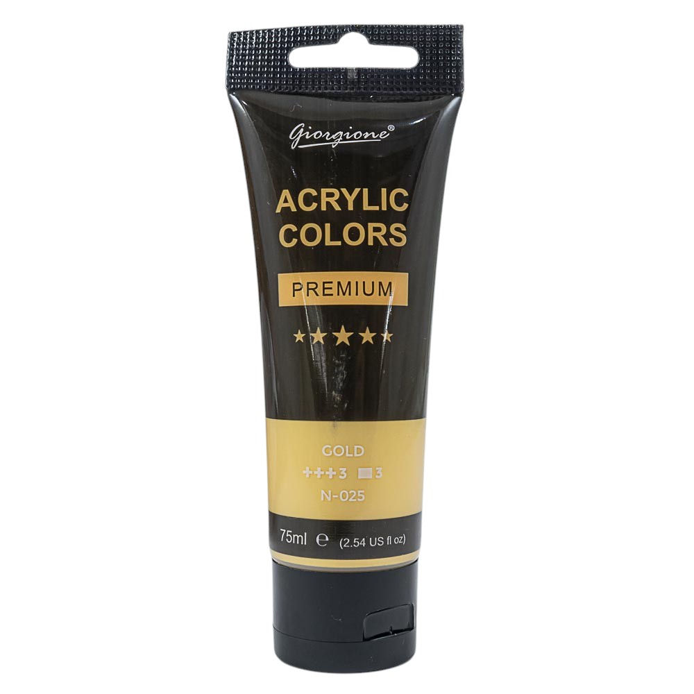 Pintura acrílica oro 75ml GIORGIONE