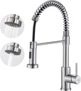 Grifo de cocina gourmet con tirón flexible