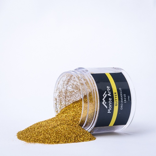 [LB21020] Glitter MONTEARTE oro amarillo 20G