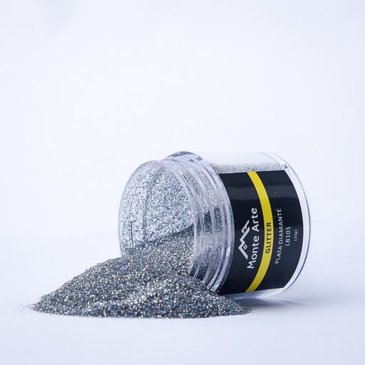 [LB10120] Glitter MONTEARTE plata diamante 20G