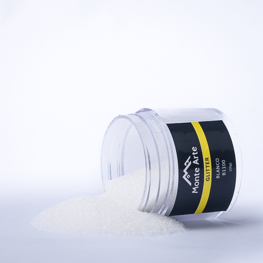 [B110020] Glitter MONTEARTE blanco 20G