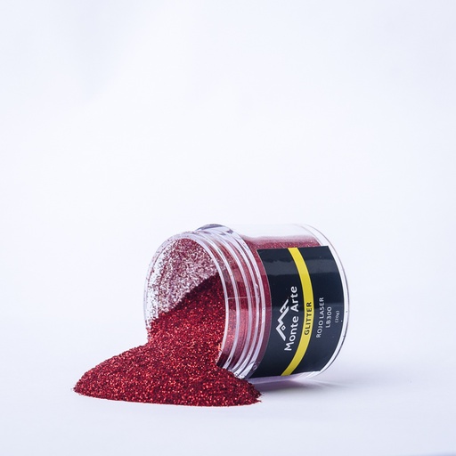 [LB30020] Glitter MONTEARTE rojo laser 20G