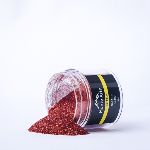 [LB40020] Glitter MONTEARTE naranja 20G