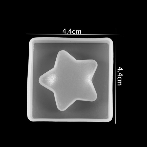 [MSA109] Molde de silicona estrella 3D 44*44*15mm