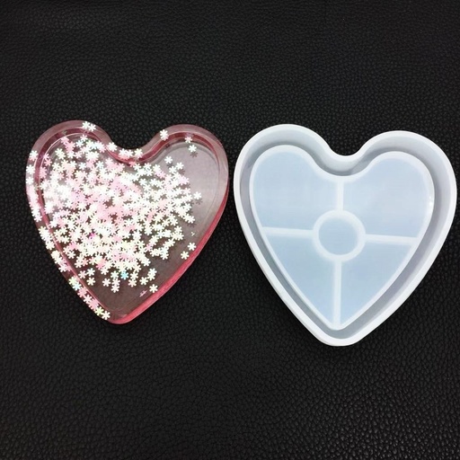 [MS33-4] Molde de silicona pote corazon 12*11.5*1.7cm