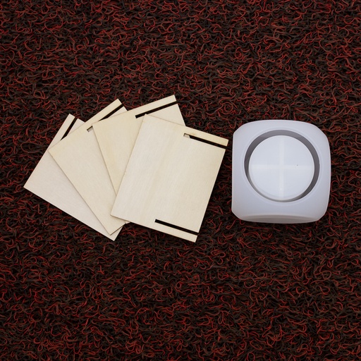 [MS162-4] Molde de silicona maceta con soporte 90*90*65mm