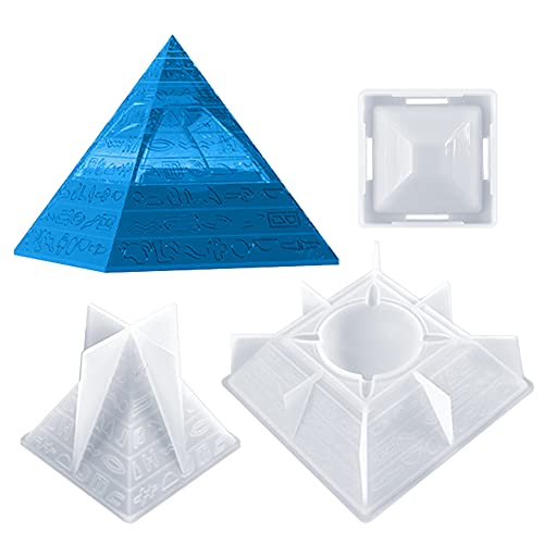 [G01F108] Molde de silicona pirámide 3D 14.2*14.2cm