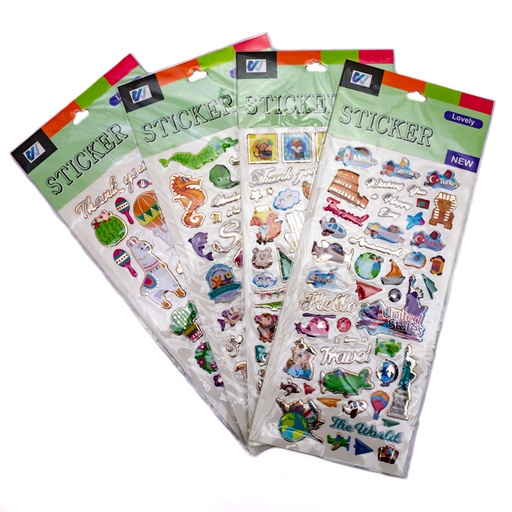 [90989] Sticker 3D diseño infantiles
