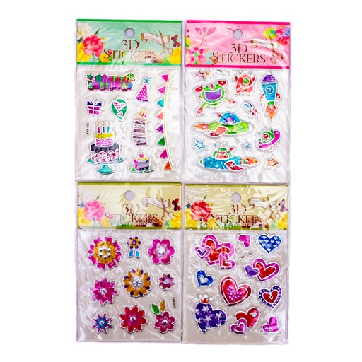 [90993] Sticker 3D diseño infantil