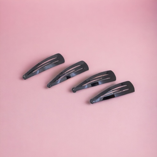 [30853] Hebilla tic tac 5.5cm negro 12 piezas