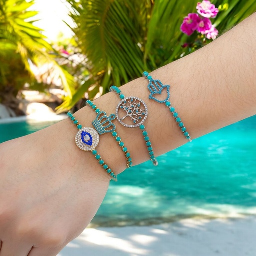[72704] Pulsera de stras colorido