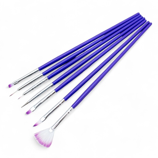[70842] Pincel para uña 7 piezas
