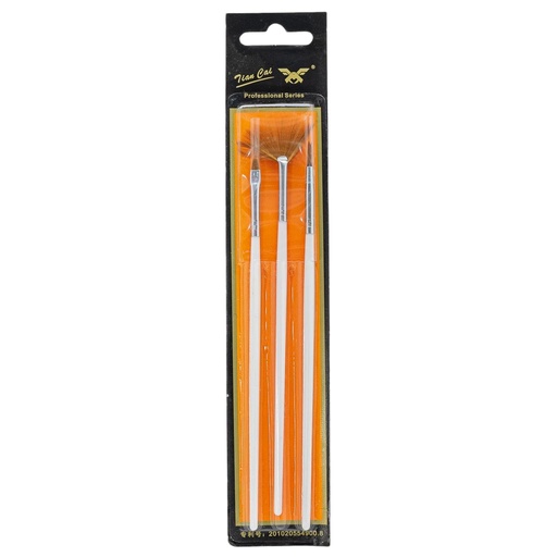 [60009] Pincel para uñas 3 piezas