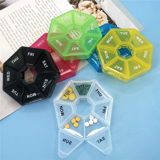 [92224] Pastillero con 7 compartimientos