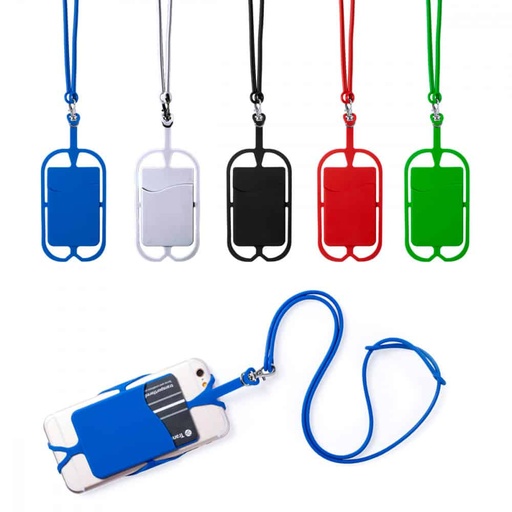 [90552] Porta celular con tarjetero de silicona