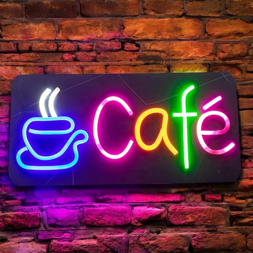 [91063] Cartel electronico CAFE 46*22cm