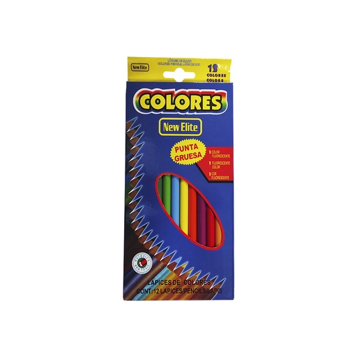 [30090] Lápiz punta gruesa 12 colores