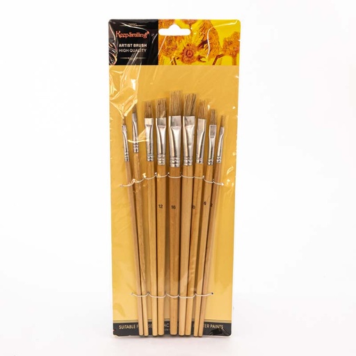 [41044] Pincel para tempera 9pc