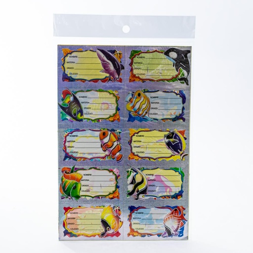 [61587] Rotulo metalizado 10pc