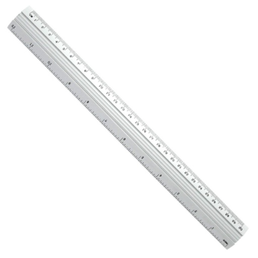 [81447] Regla de aluminio 30cm