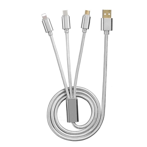 [70271] Cable multifuncional de carga USB 3en1