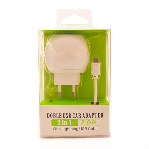 [70364] Cargador USB 2 IN 1