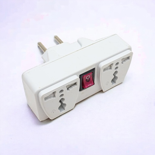 [71247] Triple con 2 tomas 16A 250V