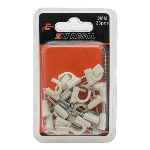 [88006] Paquete de soporte para cable 9mm 23 piezas EXPRESOL