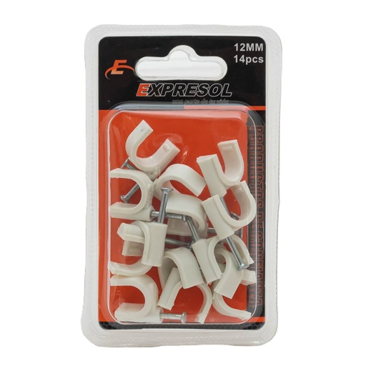 [88007] Paquete de soporte para cable 12mm 14 piezas EXPRESOL