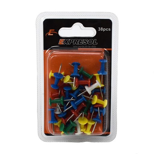 [88010] Chinchetas coloridas 38pc