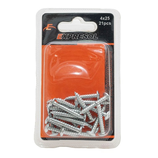 [88023] Paquete de tornillo 4*25mm 21 piezas EXPRESOL