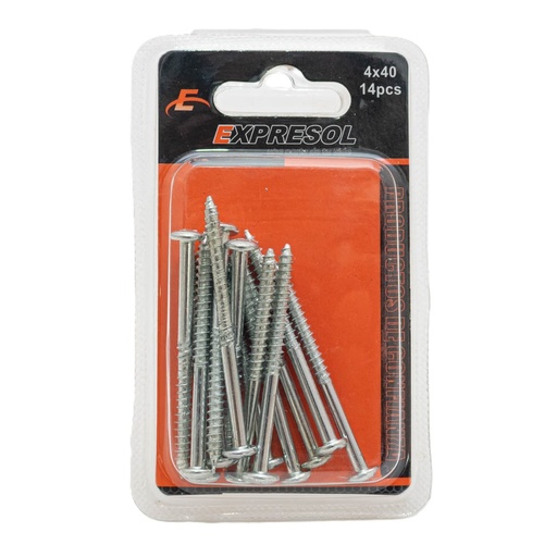[88024] Paquete de clavo tornillo 4*40mm 14 piezas EXPRESOL